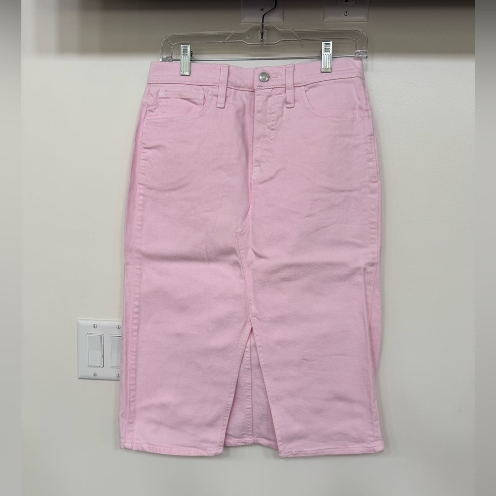J. Crew Light Pink Denim Skirt